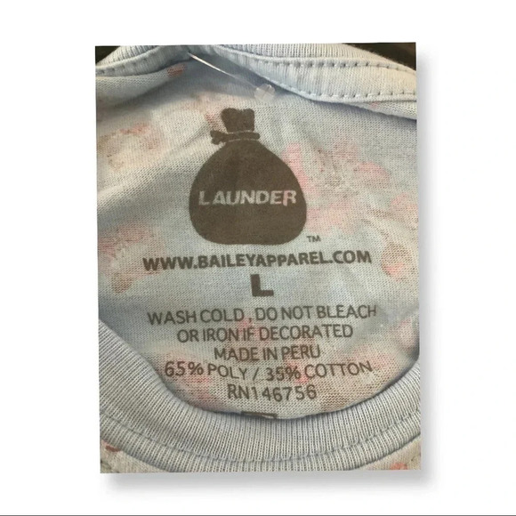 Bailey Size Large Apparel Launder “Hustle” Floral Men’s Tee. New Without Tags. - Picture 3 of 3